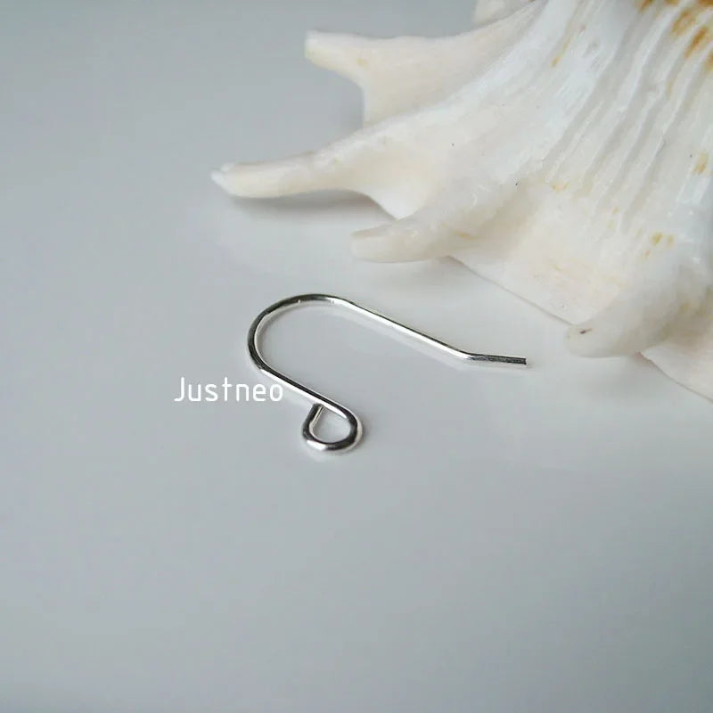 ear hook,15*19*0.8mm solid 925 sterling silver earring wire hooks, sterling silver earring findings accessories,wholesale ,1pair