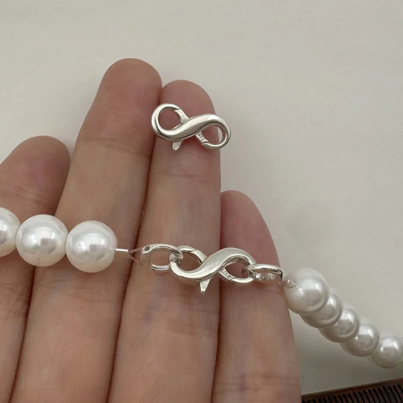 1PCS Solid 925 Sterling Silver Clasp Spring Connector Double Ended DIY Jewelry Making Accessories Finding
