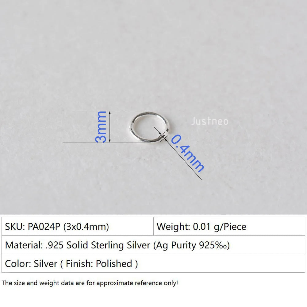 925 sterling silver open jump rings for jewelry making, silver beadnova open jump rings for Jewelry Making Necklace Repair