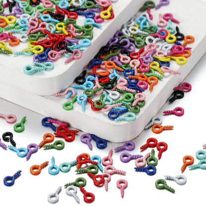 4x8mm Colorful Mini Eye Pins, 200pcs