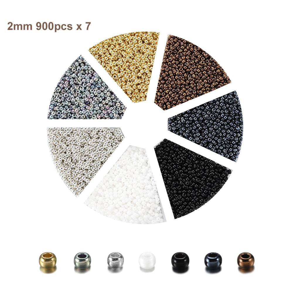 Tschechisches Charm-Kristall-Abstandsperlen-Set