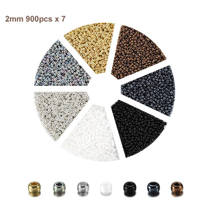 Tschechisches Charm-Kristall-Abstandsperlen-Set