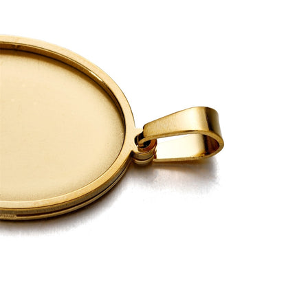 5pcs Gold Pendant Cabochon Base Setting