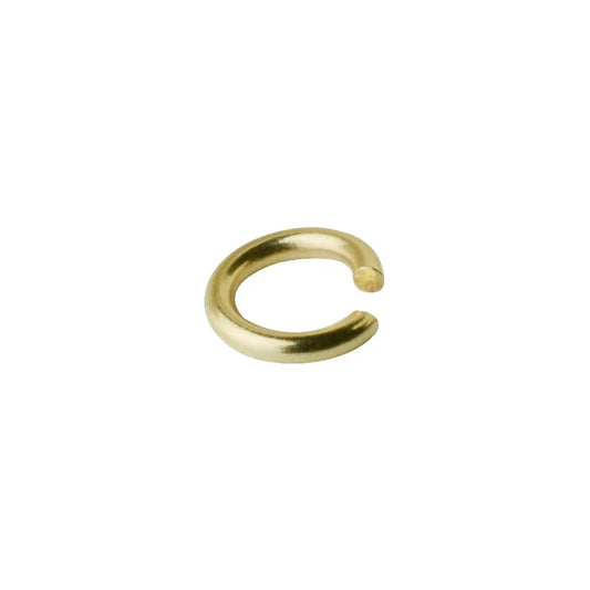 Solid 18k Karat Yellow Gold Open Jump Ring  Au750 18ct  Circle Split for Necklace Jewelry Findings and Components