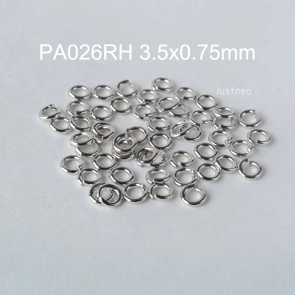 925 sterling silver open jump rings for jewelry making, silver beadnova open jump rings for Jewelry Making Necklace Repair