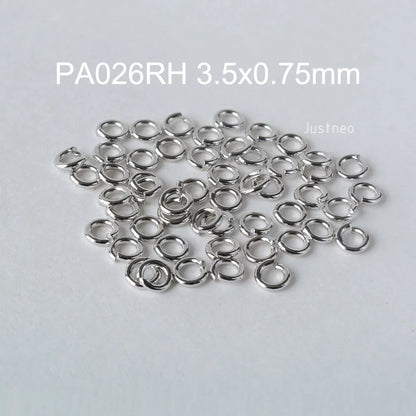 925 sterling silver open jump rings for jewelry making, silver beadnova open jump rings for Jewelry Making Necklace Repair