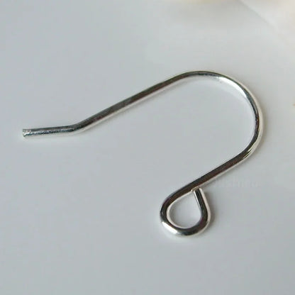 ear hook,15*19*0.8mm solid 925 sterling silver earring wire hooks, sterling silver earring findings accessories,wholesale ,1pair