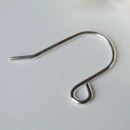 ear hook,15*19*0.8mm solid 925 sterling silver earring wire hooks, sterling silver earring findings accessories,wholesale ,1pair