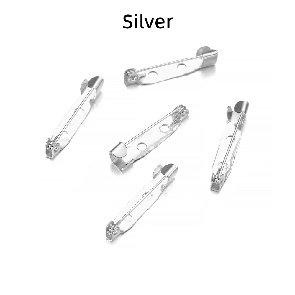 50 Stück 15–35 mm große Broschen-Clip-Basisstifte