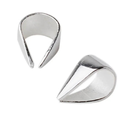 Solid 925 Sterling Silver Pendant Clasp Bail Connector for necklace & pendant silver jewelry,diy