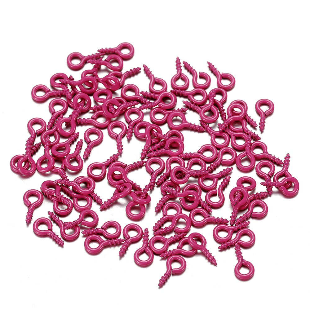 4x8mm Colorful Mini Eye Pins, 200pcs