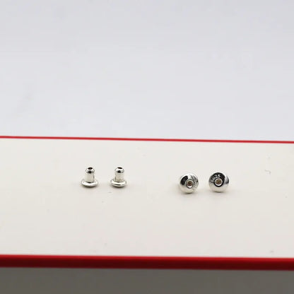 2/2.5mm Earnut for Studs Solid 925 Sterling Silver Earring Back Friction Stopper DIY Jewelry Making Accessories Supplies Finding