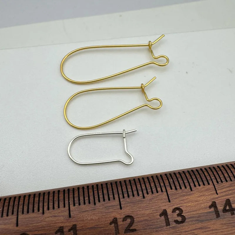 1Pair Solid 925 Sterling Silver Earring Hooks Korea DIY Jewelry Accessories Handmade Making Components Finding