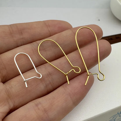 1Pair Solid 925 Sterling Silver Earring Hooks Korea DIY Jewelry Accessories Handmade Making Components Finding