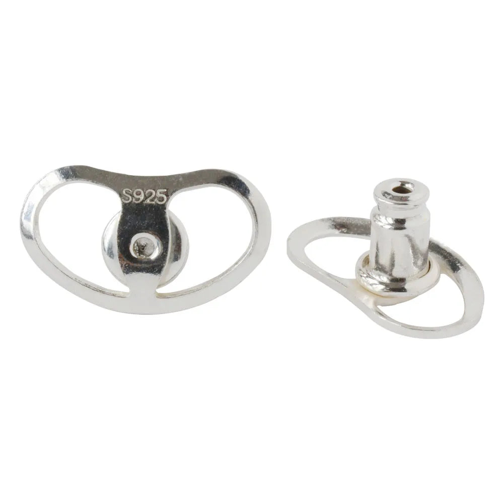 925 Sterling Silver Earring Backs for Droopy Ears, Hypoallergenic Earring Backs for Heavy Earring
