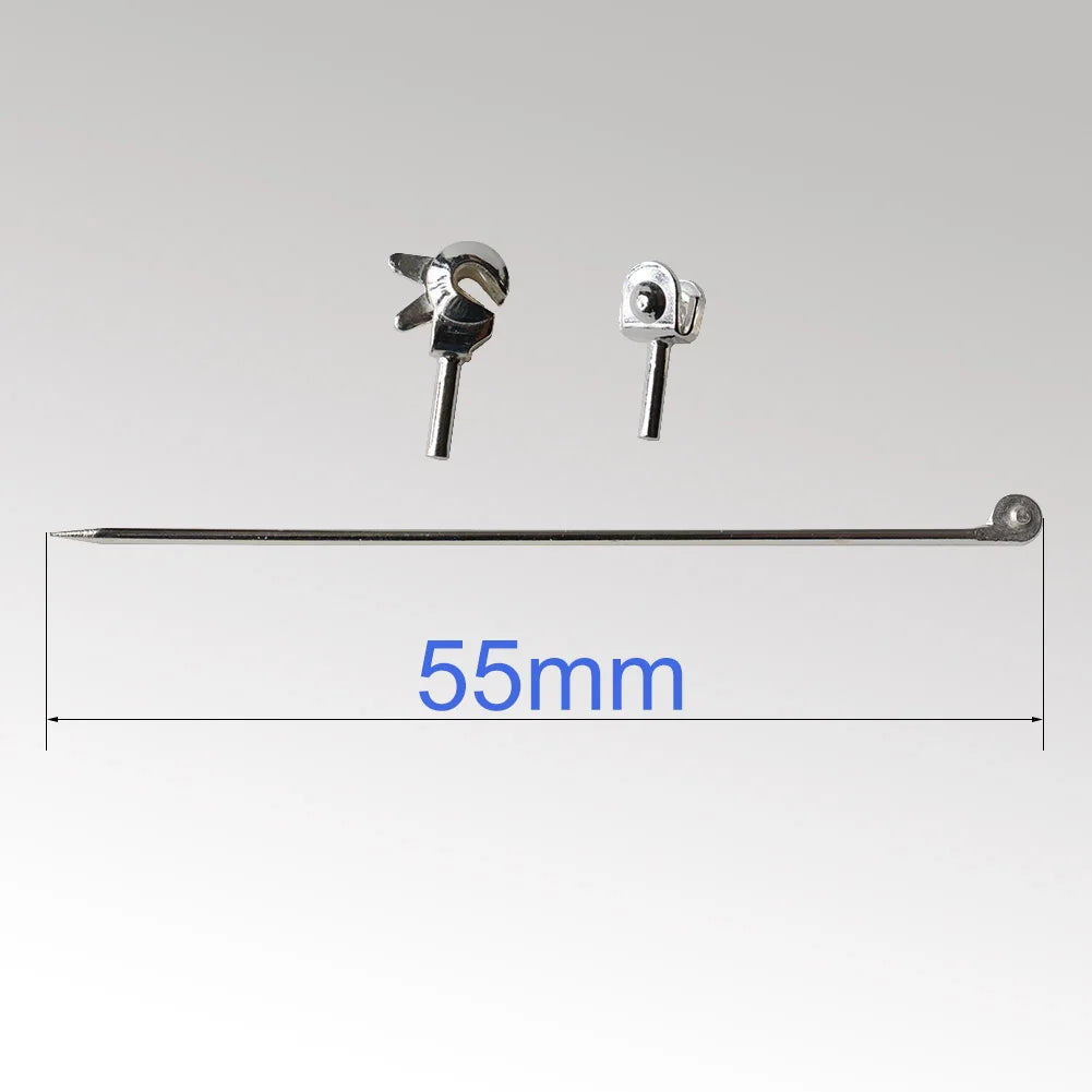 925 Sterling Silver Brooch Pin Backs For Jewelry Making , Silver Brooch Pin kit, Pin Back Straight Locking Jewelry Finding