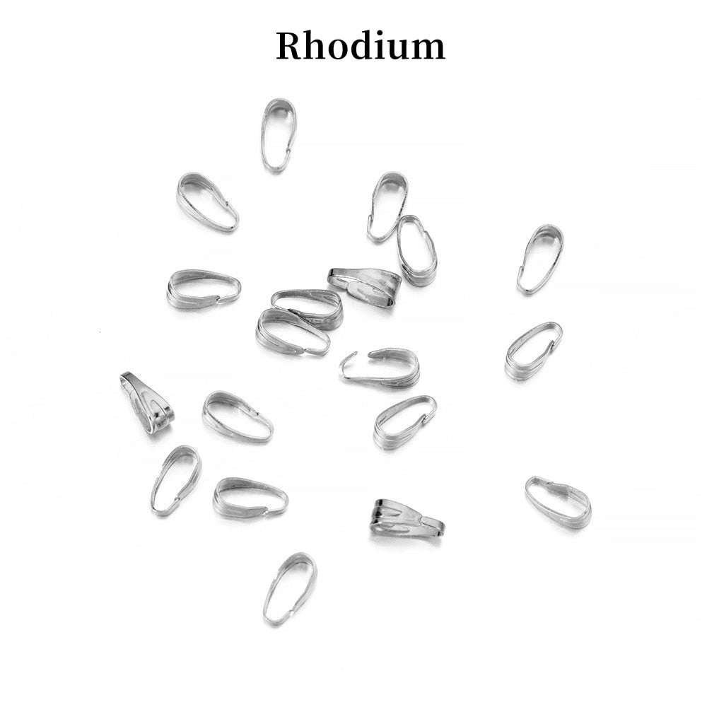 7-8mm Gold Clips Connectors, 100pcs