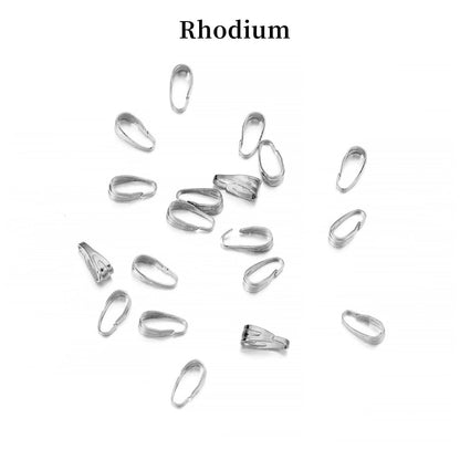 7-8mm Gold Clips Connectors, 100pcs