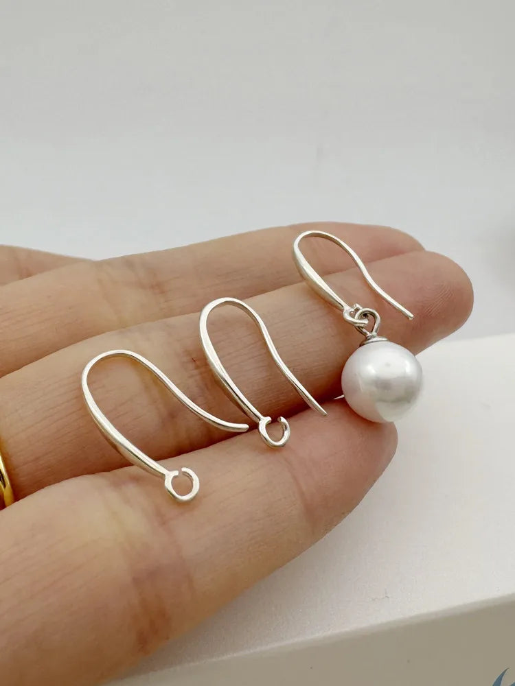 1Pair Solid 925 Sterling Silver Earring Hooks Open Jump DIY Jewelry Making Accessories Finding Components