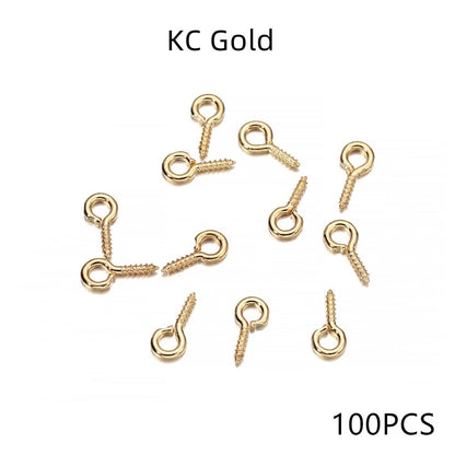 Gold Mini Eye Pins, 100-200pcs 4-10mm