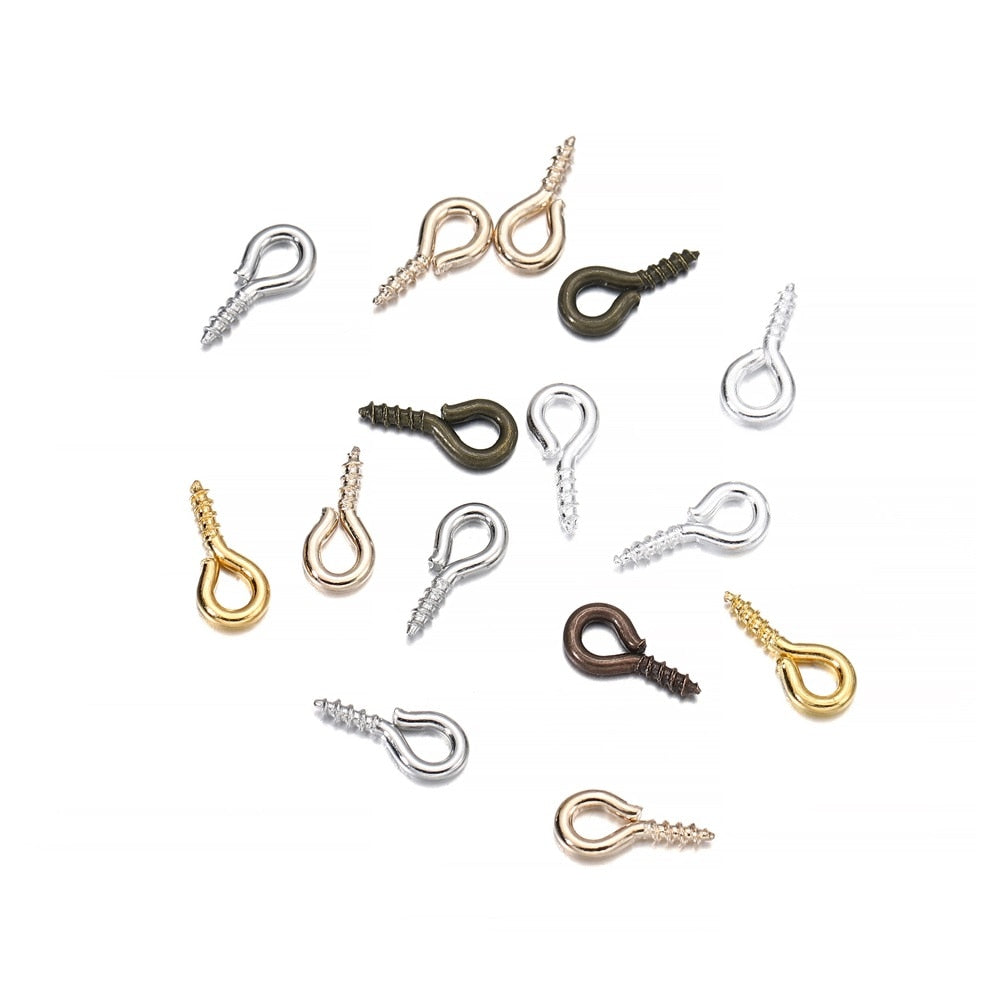 4x8mm Colorful Mini Eye Pins, 200pcs