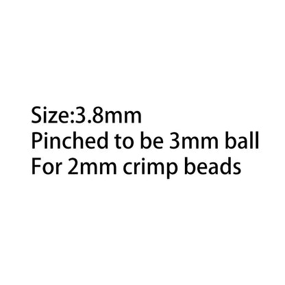 solid 925 sterling silver crimp cover beads for making necklace and bracelet jewelry, diy components supplies ,1 pair
