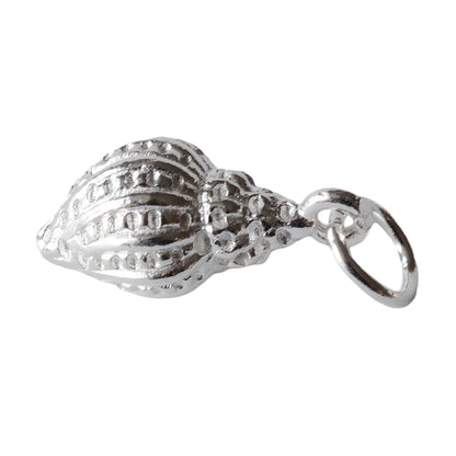 Solid 925 Sterling silver Conch-shaped Charms