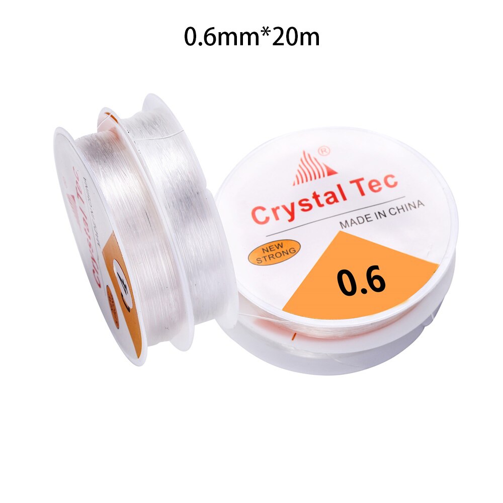 Cordon élastique élastique en cristal transparent, 20 à 100 mètres