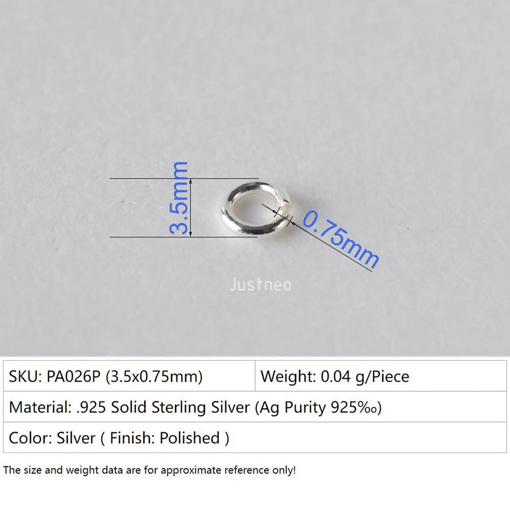 925 sterling silver open jump rings for jewelry making, silver beadnova open jump rings for Jewelry Making Necklace Repair