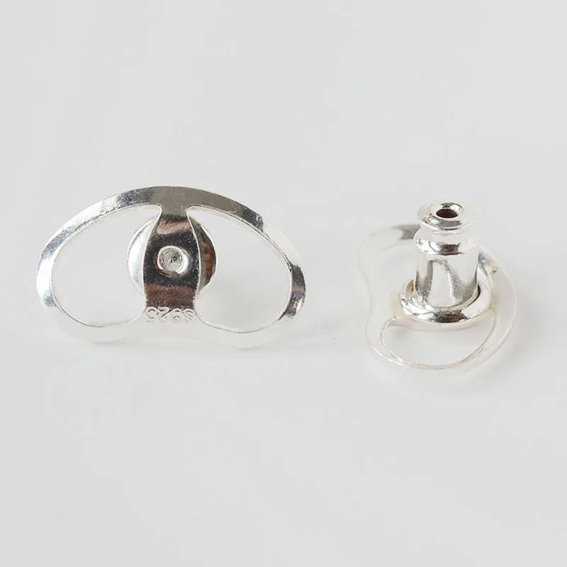 925 Sterling Silver Earring Backs for Droopy Ears, Hypoallergenic Earring Backs for Heavy Earring