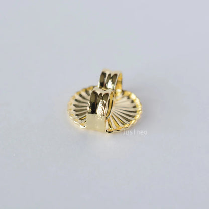 earnut,9.3mm(plain silver) solid 925 sterling silver earring backs,earring friction butterfly back stopper for earstuds