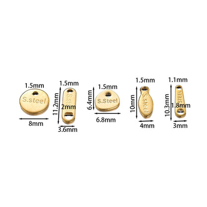 Goldene quadratische Schwanzkette, 20–50 Stück