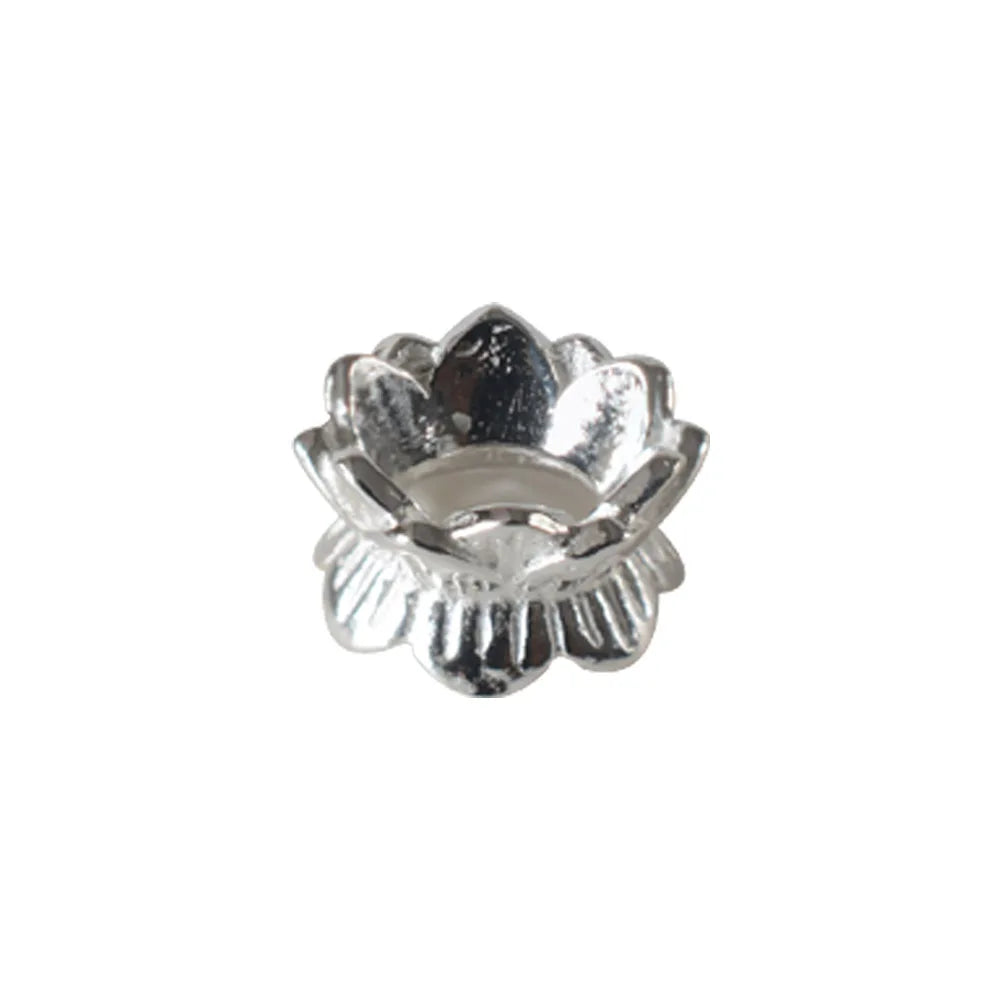 925 Sterling Silver Double Side Flower Beads Caps Spacer Beads for DIY Bracelet Necklace Jewelry Making