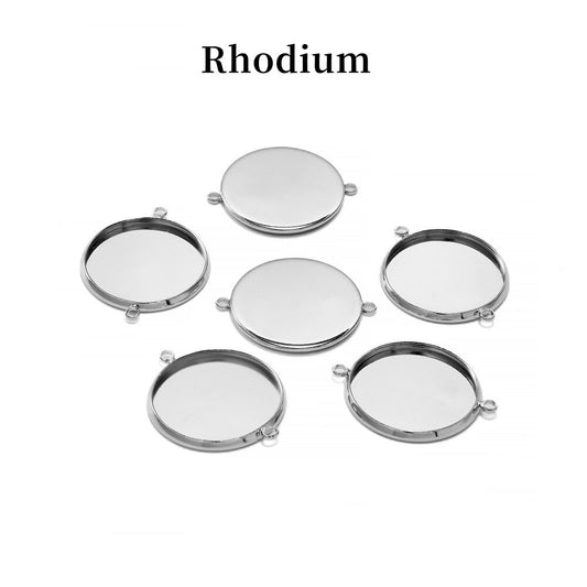 20 Stück 10 12 mm Gold-Armband-Cabochon-Basistablett