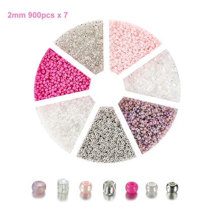 Tschechisches Charm-Kristall-Abstandsperlen-Set