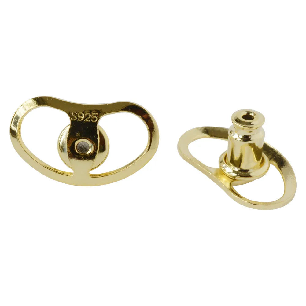 925 Sterling Silver Earring Backs for Droopy Ears, Hypoallergenic Earring Backs for Heavy Earring