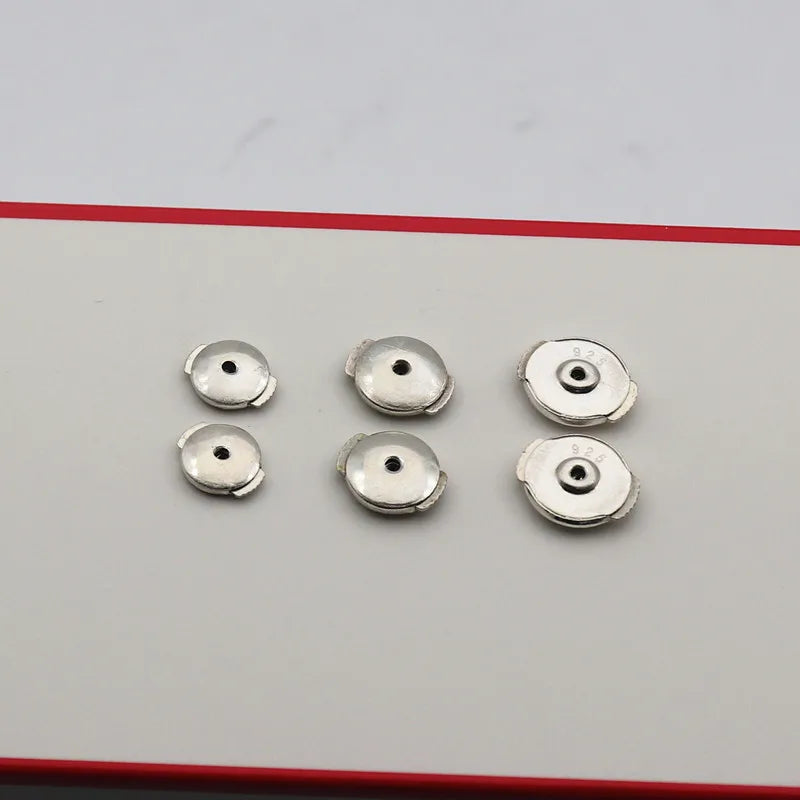 1 Pair Solid 925 Sterling Silver Earring Backs for Studs Locking Safety Hypoallergenic  DIY Jewelry Making Accessories Supplies