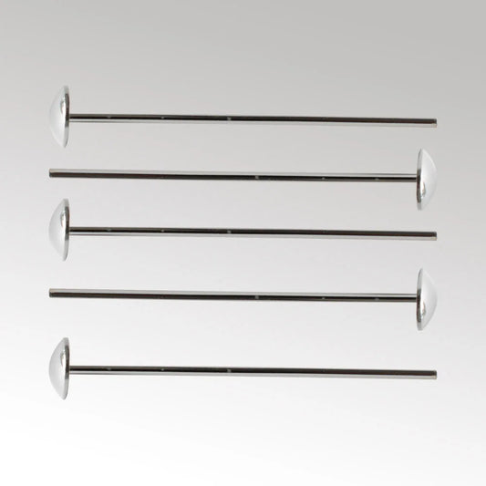 925 sterling silver bead cap head pins for Gemstone Jewelry Making Beads,T-pins Needles Pin Jewelry Findings