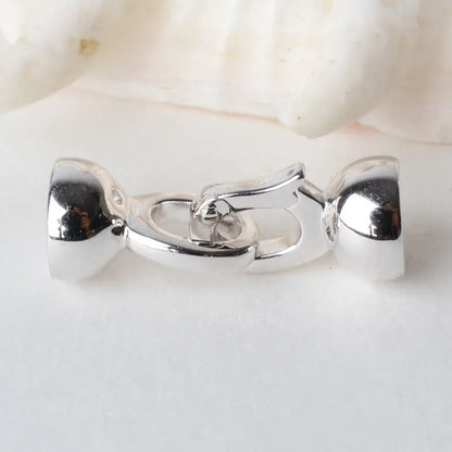 Solid 925 Sterling Silver Necklace Clasp for Necklace / Bracelet Jewelry diy Components