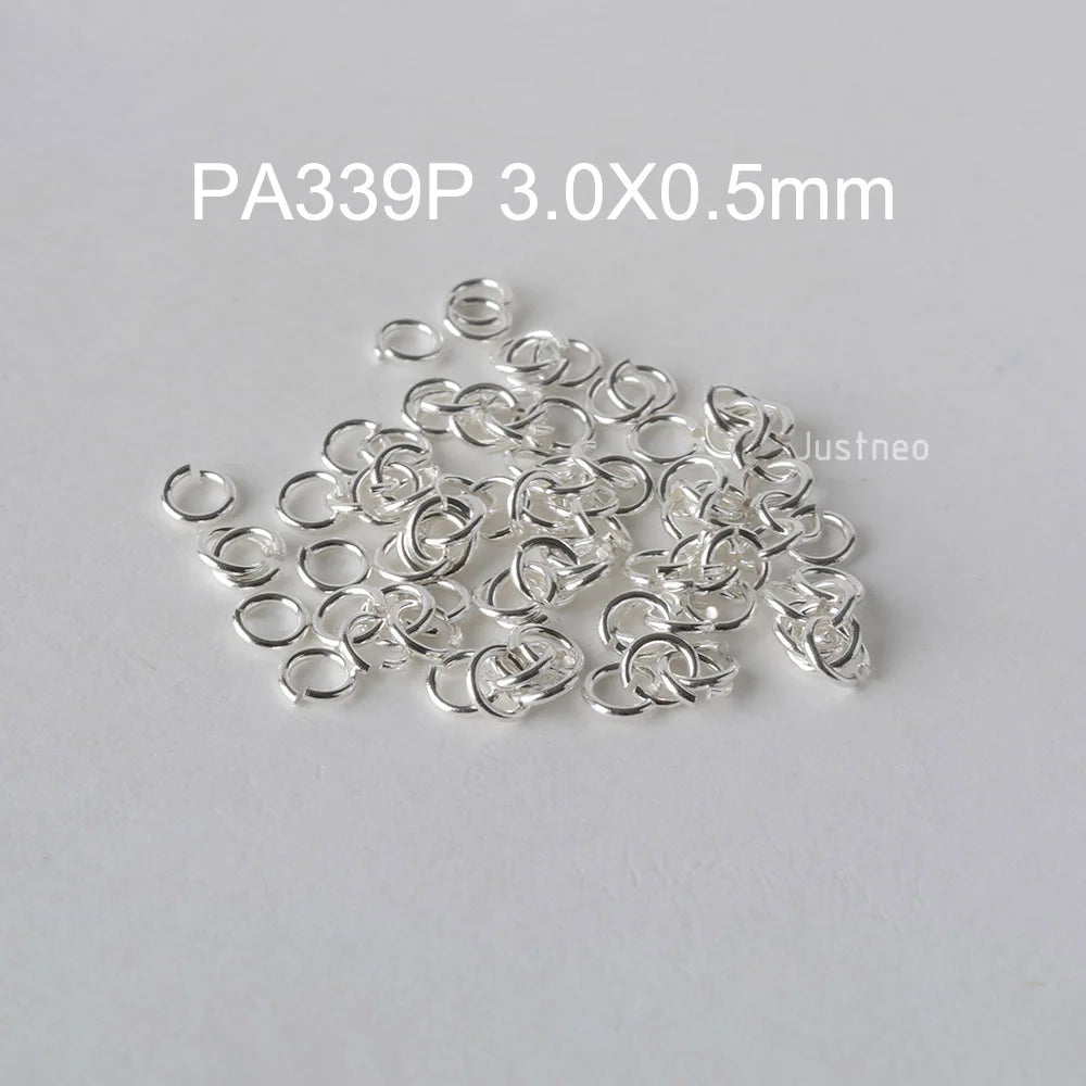 925 sterling silver open jump rings for jewelry making, silver beadnova open jump rings for Jewelry Making Necklace Repair