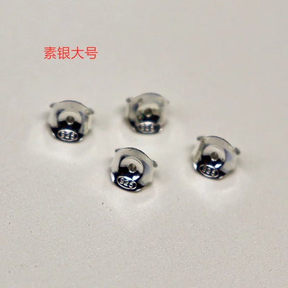 925 Sterling Silver Frictionless Earring Back Butterfly Stopper DIY Accessories for Jewelry Making Components  Earplug 1 Pair