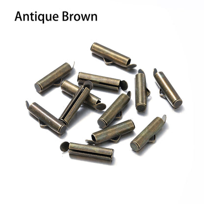 Crimp-Endkappen mit Schiebeverschluss, 30–50 Stück