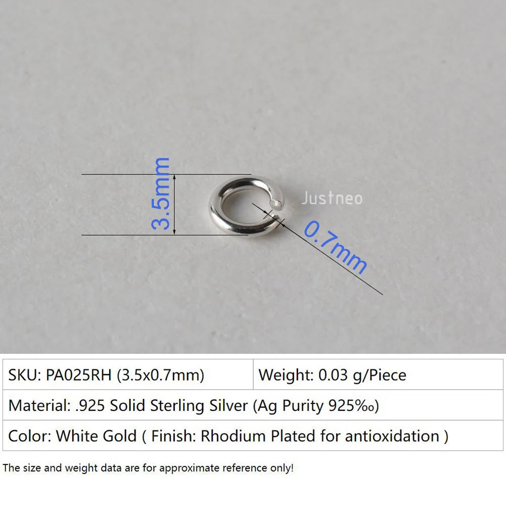 925 sterling silver open jump rings for jewelry making, silver beadnova open jump rings for Jewelry Making Necklace Repair