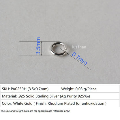 925 sterling silver open jump rings for jewelry making, silver beadnova open jump rings for Jewelry Making Necklace Repair
