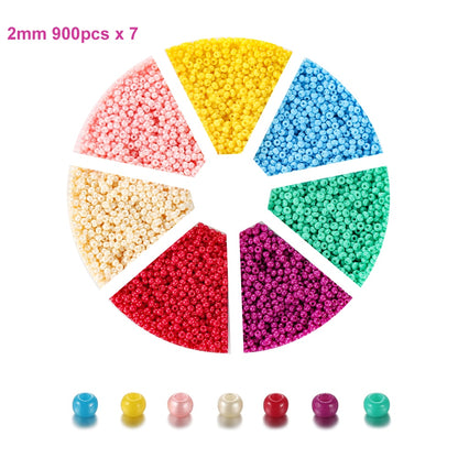 Tschechisches Charm-Kristall-Abstandsperlen-Set