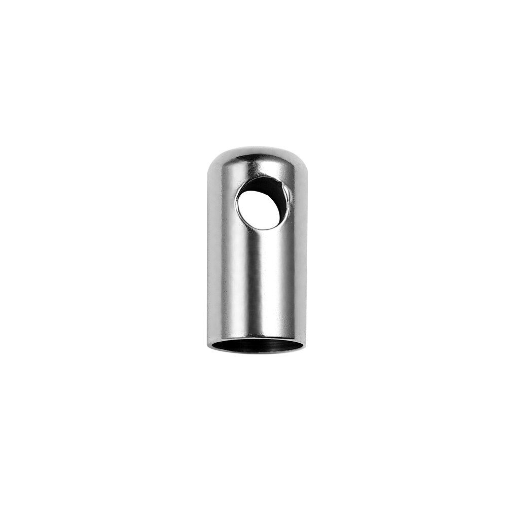 Stainless Steel Leather Cord Clasp Gold Crimp Tip End Caps, 10pcs