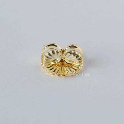 earnut,9.3mm(plain silver) solid 925 sterling silver earring backs,earring friction butterfly back stopper for earstuds