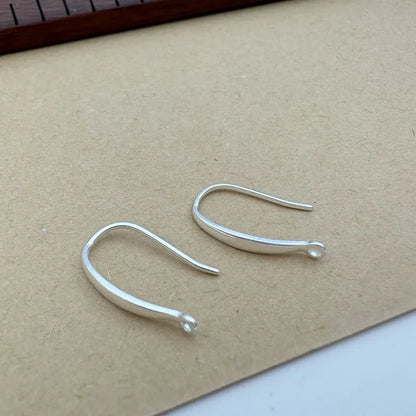 1Pair Solid 925 Sterling Silver Earring Hooks with Closed Jump Ring 18K Gold Color DIY Jewelry Accessories Finding
