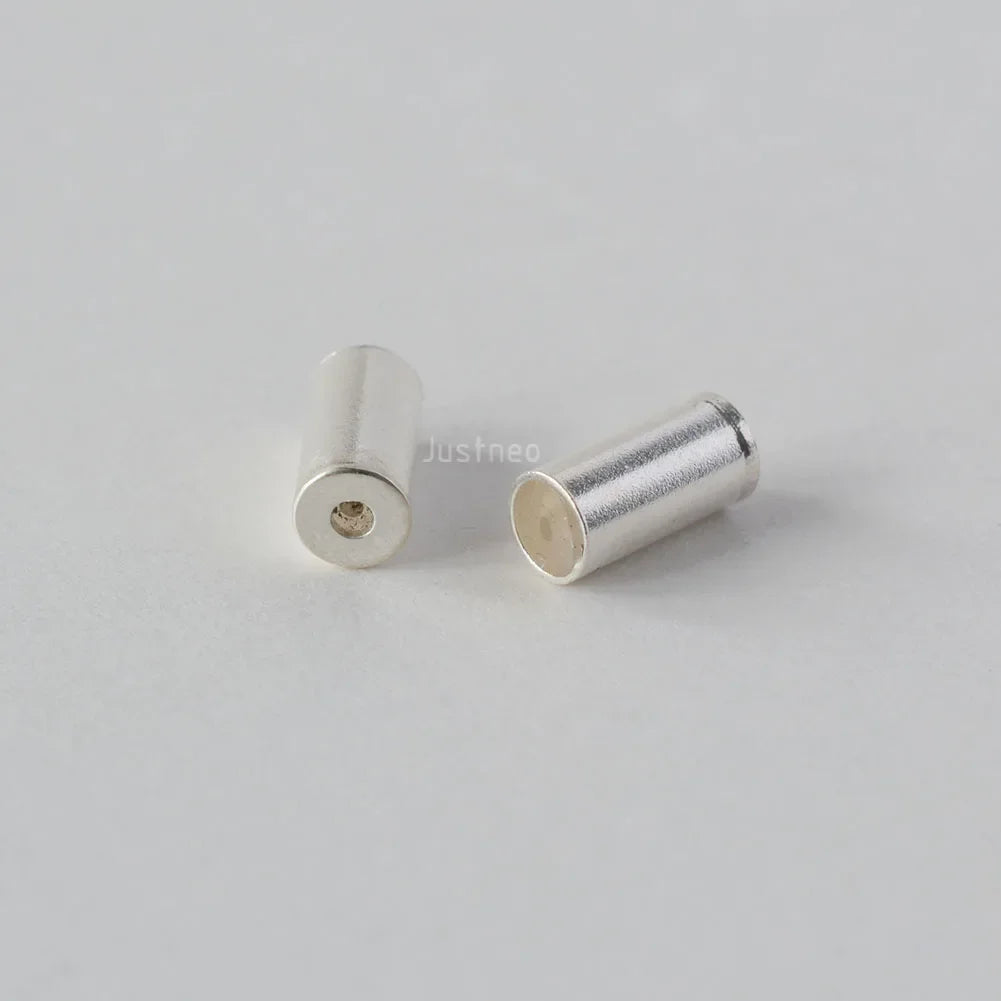 Solid 925 Sterling Silver earring backs, rubber earring backs for studs, silver Double Sided Ball Earrings DIY Accessories