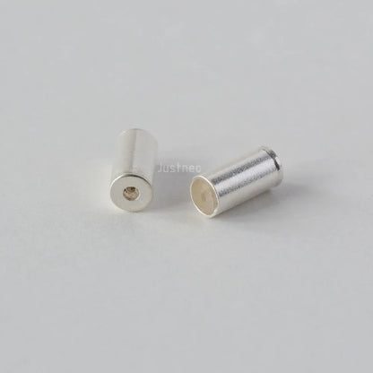 Solid 925 Sterling Silver earring backs, rubber earring backs for studs, silver Double Sided Ball Earrings DIY Accessories